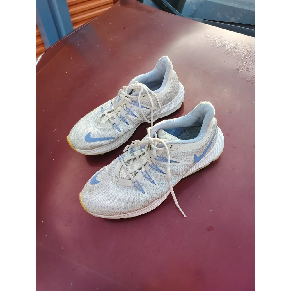 Nike Quest Womens‎ Running Shoes Gray Blue AA7412-008 Size 6.5